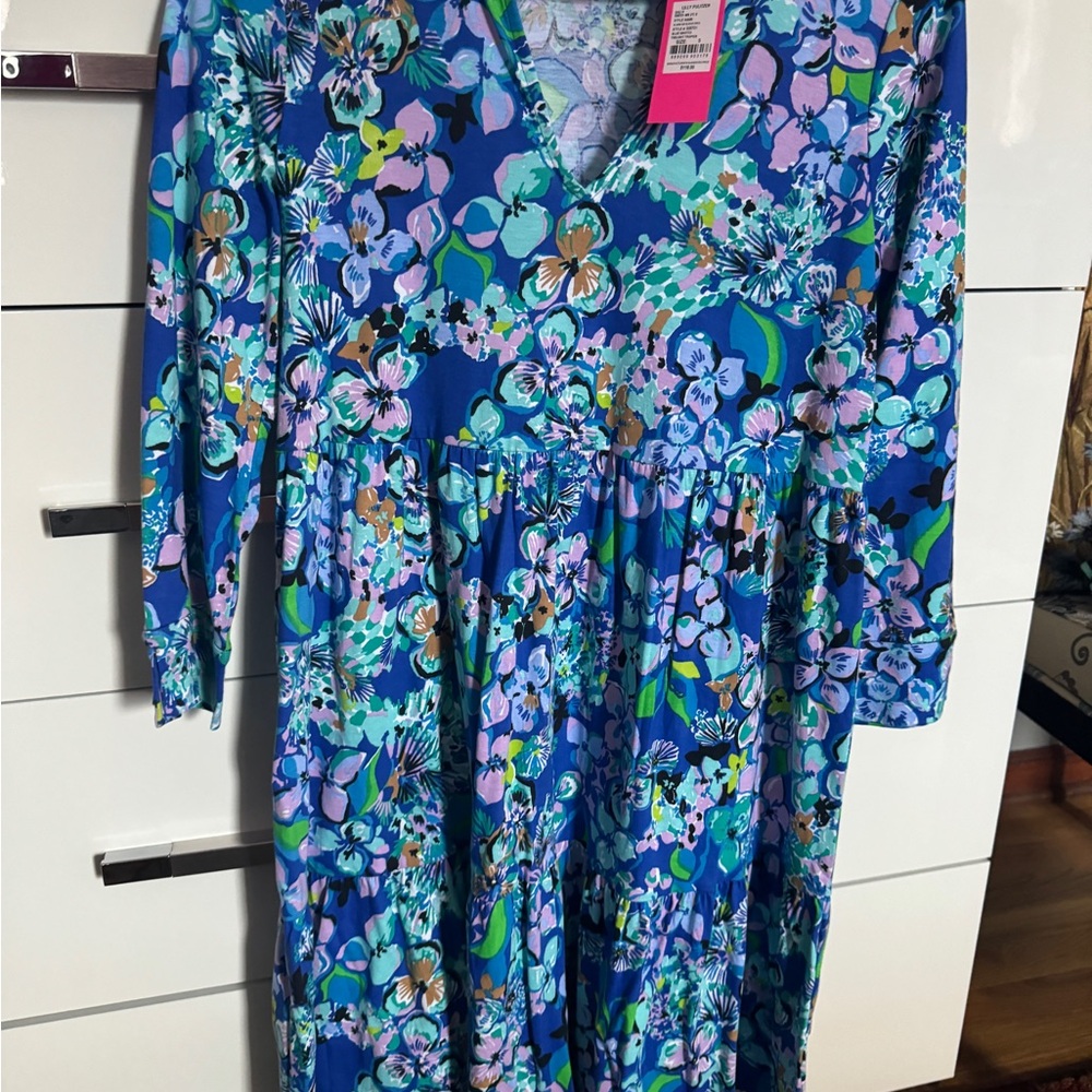 NWT Lilly Pulitzer Small S Alaina dress blue grotto
